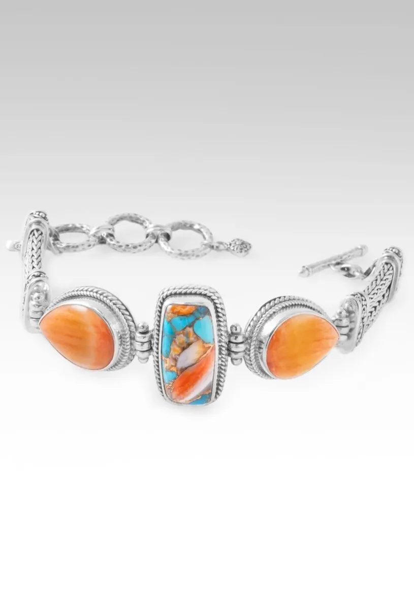Beautiful World Bracelet? in Kingman Turquoise Spiny Oyster & Spiny Oyster