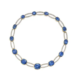 Belle poque Convertible Sapphire and Diamond Necklace