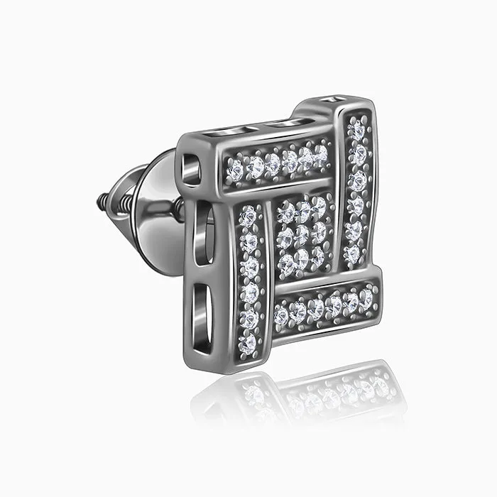 Black Rhodium Shizu Stud For Him