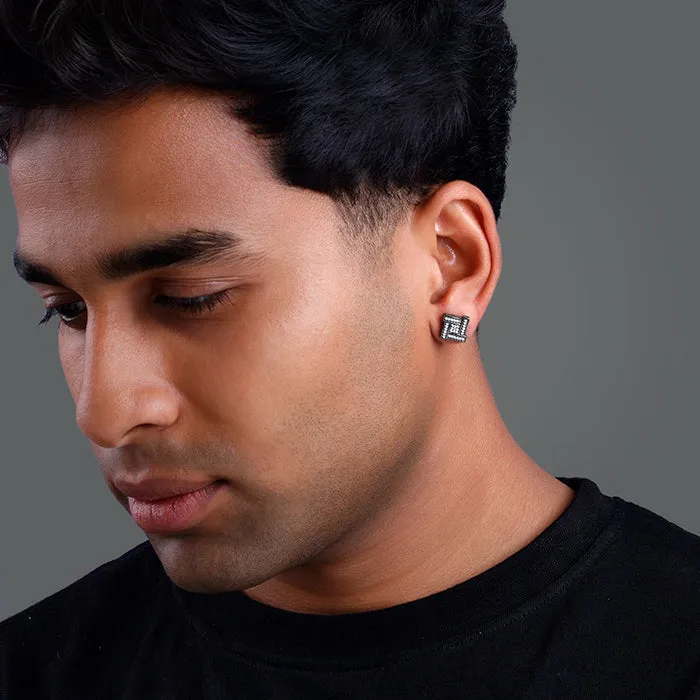Black Rhodium Shizu Stud For Him
