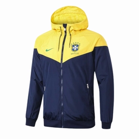 Blusa Brasil 23/24 - Verso - Corta Vento premier league hoodies soccer fan jackets
