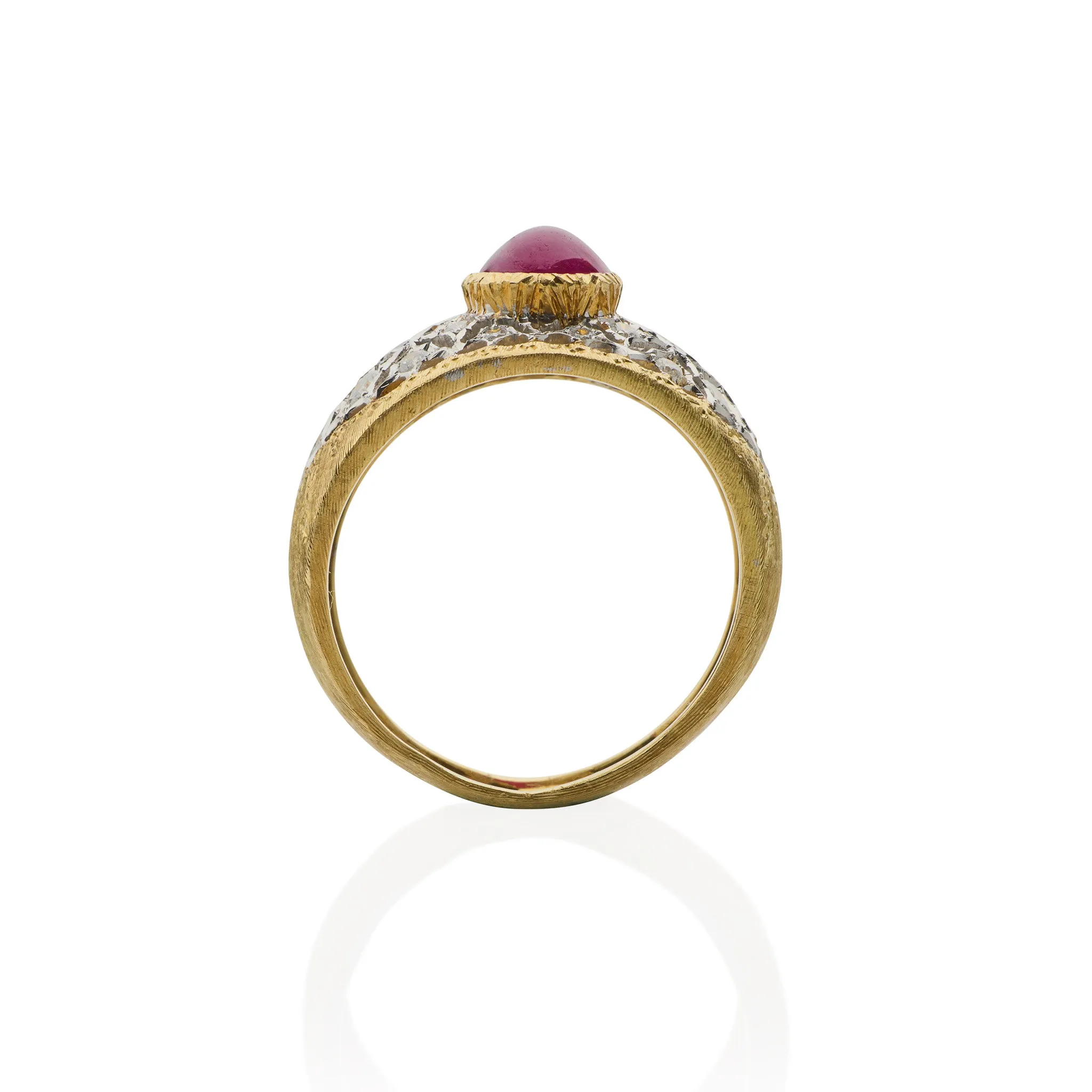 Buccellati Ruby and Diamond Ring