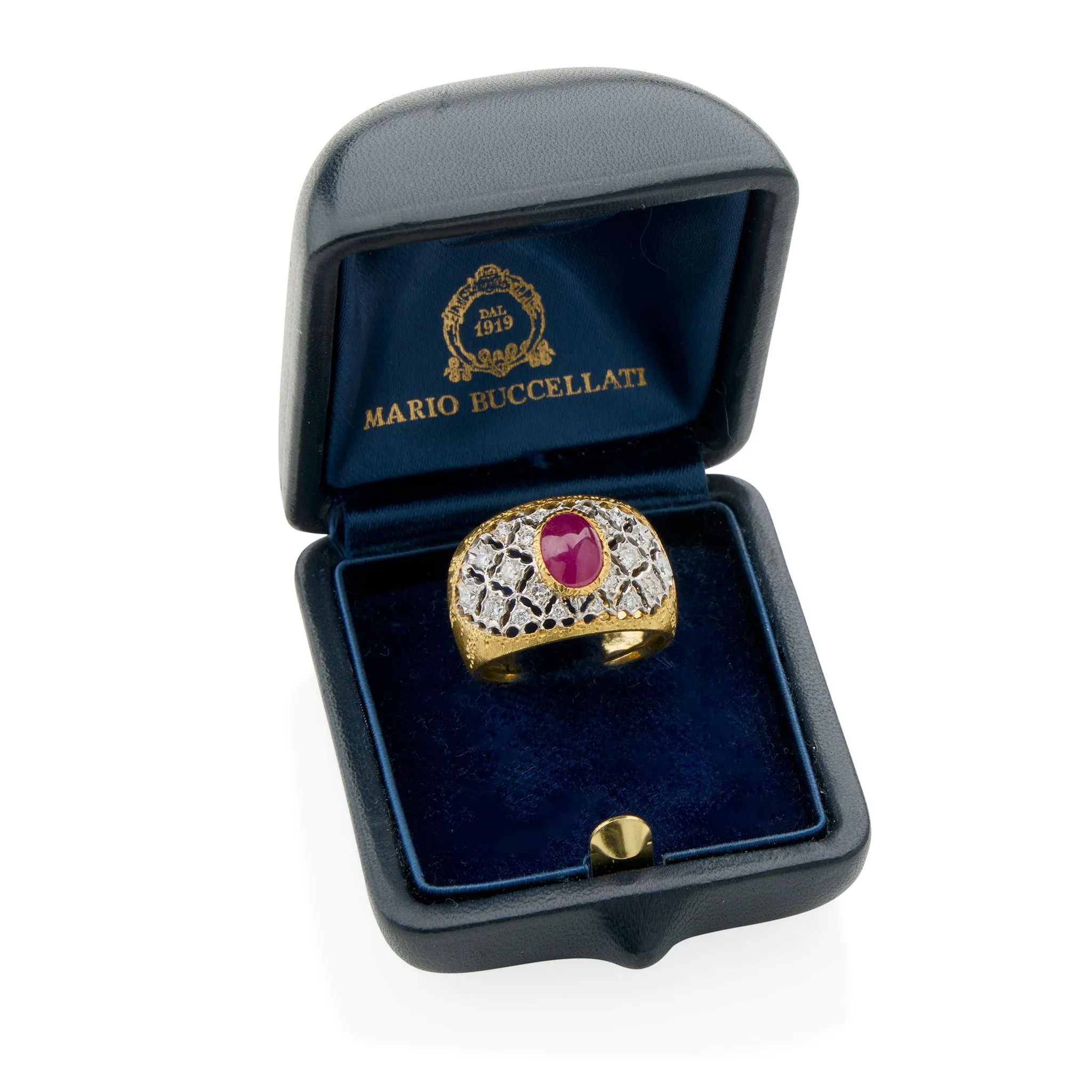 Buccellati Ruby and Diamond Ring