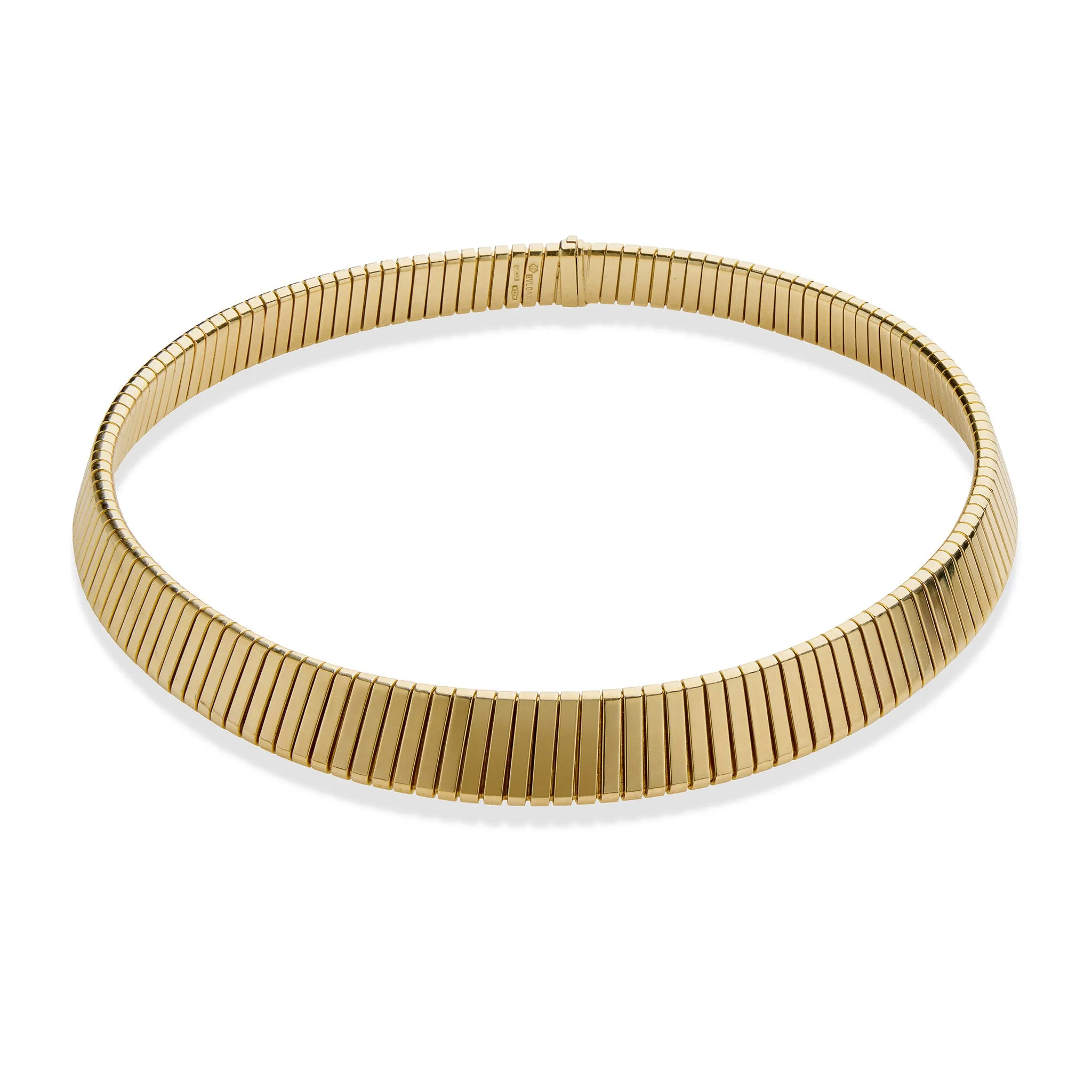 Bulgari 18K Gold Tubogas Necklace