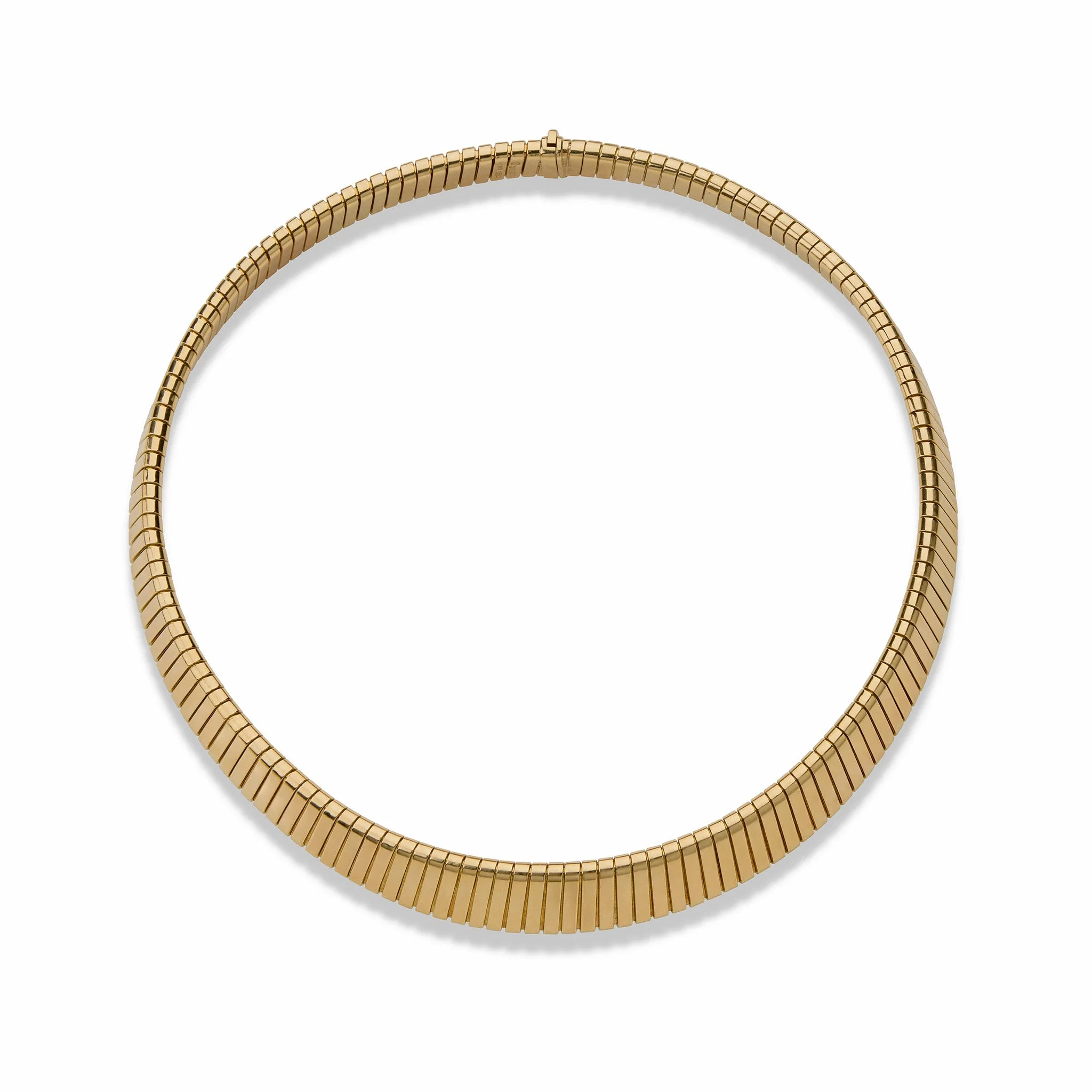 Bulgari 18K Gold Tubogas Necklace