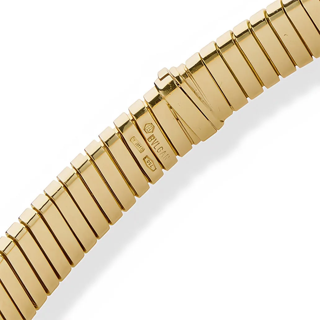 Bulgari 18K Gold Tubogas Necklace