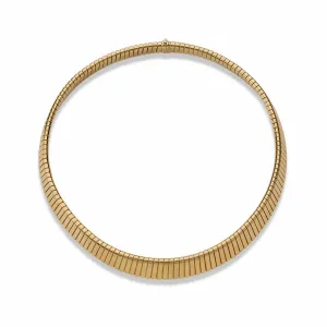 Bulgari 18K Gold Tubogas Necklace