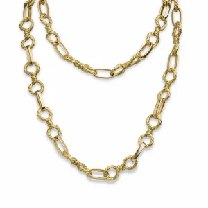 Bulgari Rome 18K Gold Long Chain Necklace