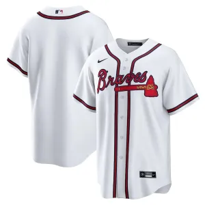Camisa MLB Atlanta Braves Nike I Torcedor Masculina Branca football club water bottles football fan flags