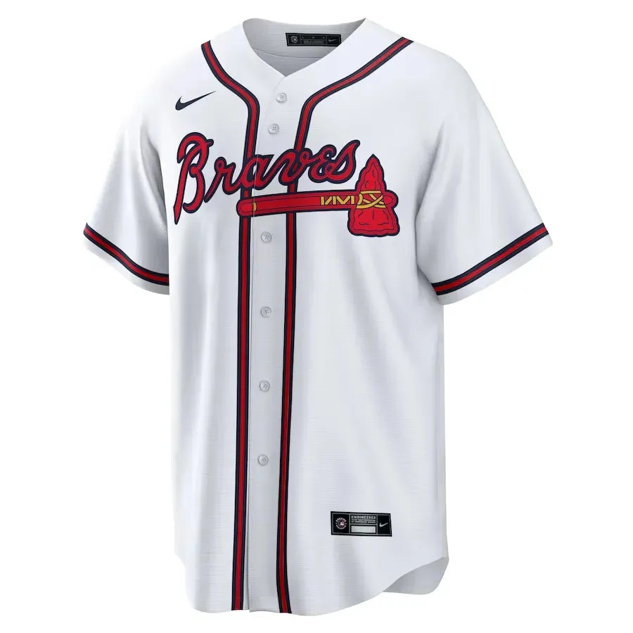 Camisa MLB Atlanta Braves Nike I Torcedor Masculina Branca football club water bottles