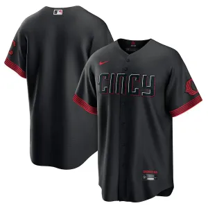Camisa MLB Cincinnati Reds Nike Connect City Torcedor Masculina Preta football club scarves football fan jackets
