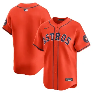Camisa MLB Houston Astros Nike Orange Alternate Limited Masculina Laranja football fan umbrellas football club hats