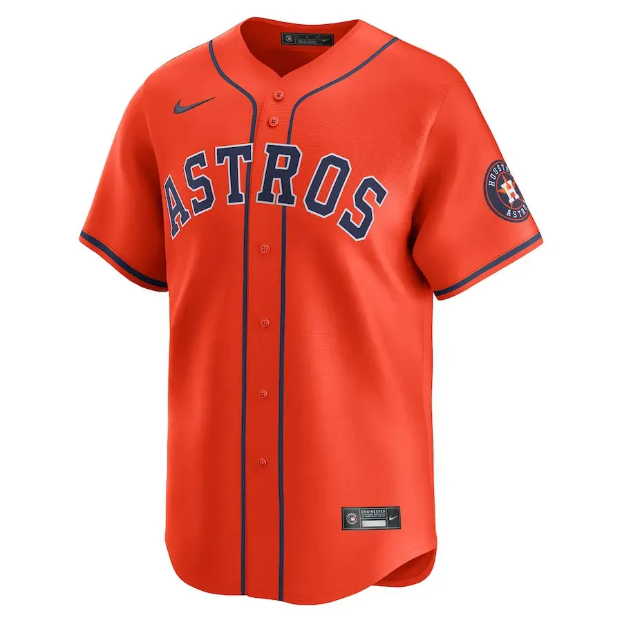 Camisa MLB Houston Astros Nike Orange Alternate Limited Masculina Laranja football fan umbrellas