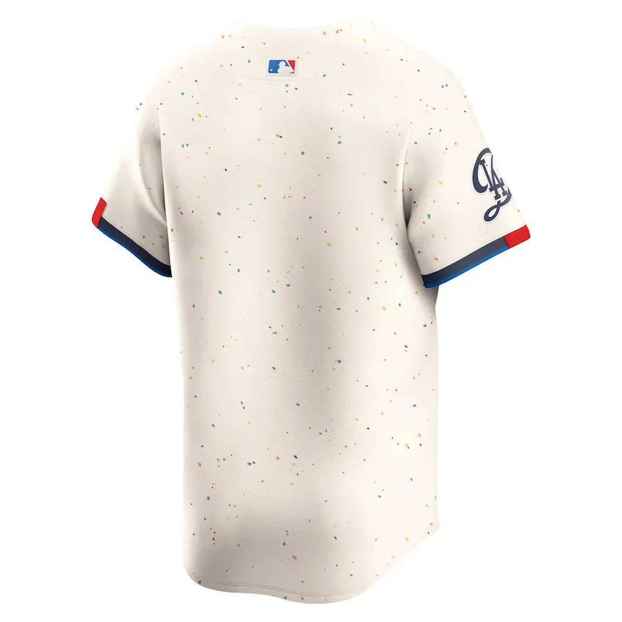 Camisa MLB Los Angeles Dodgers City Connect Nike Torcedor Masculina Bege football scarf collection