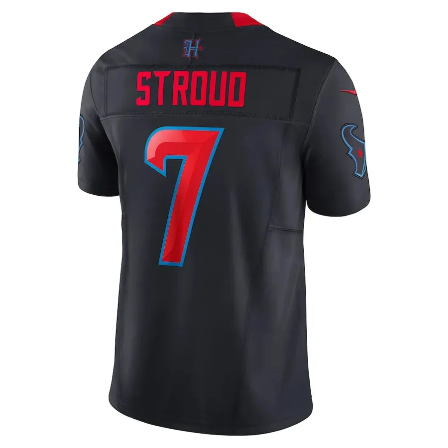 Camisa NFL Houston Texans Nike Navy C.J. Stroud 7 Alternate Vapor Limited Jersey football supporters gear