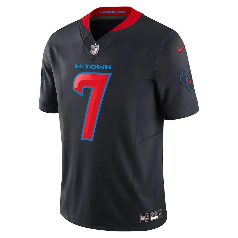 Camisa NFL Houston Texans Nike Navy C.J. Stroud 7 Alternate Vapor Limited Jersey football supporters gear