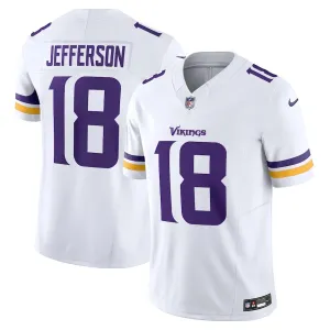 Camisa NFL Minnesota Vikings Away Justin Jefferson 18 Nike Limited Jersey Branca football fan caps premier league towels