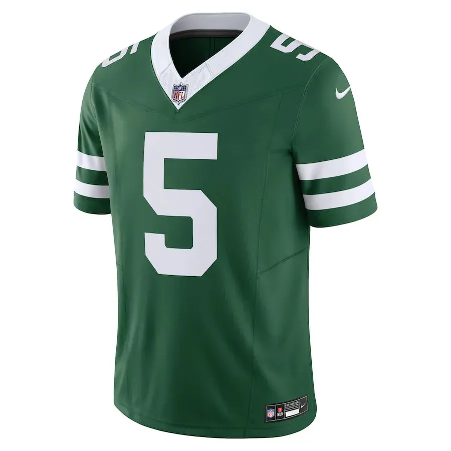 Camisa NFL New York Jets Green Garrett Wilson 5 Nike Legacy Jersey Verde football fans merchandise