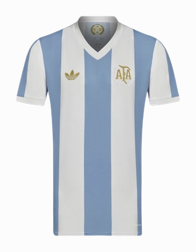 Camisa Argentina Edio Especial Parceria 50 anos com Adidas 24/25 - Verso - Torcedor premier league jerseys football fan badges
