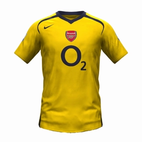 Camisa Arsenal II 05/06 - Verso - Retr football fan banners football fan face paint