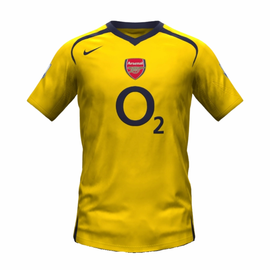 Camisa Arsenal II 05/06 - Verso - Retr football fan banners football fan face paint
