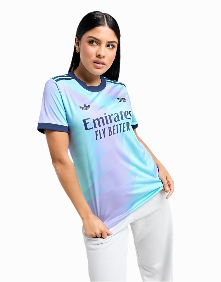 Camisa Arsenal II 24/25 - Verso - Feminina premier league posters football club keychains