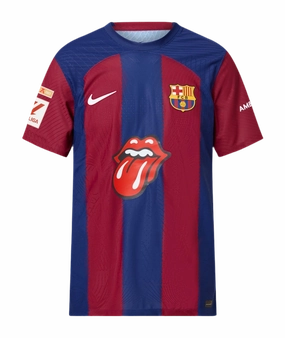 Camisa Barcelona I 23/24 Edio The Rolling Stones - Verso - Torcedor premier league fan shop football fan posters