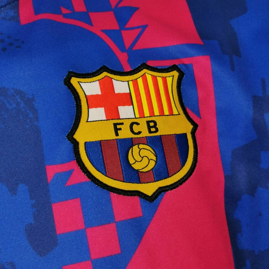 Camisa Barcelona III 21/22 - Verso - Retr football fan flags