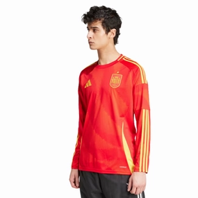 Camisa Espanha I 24/25 - Verso - Manga Longa soccer fans apparel soccer fan wristbands
