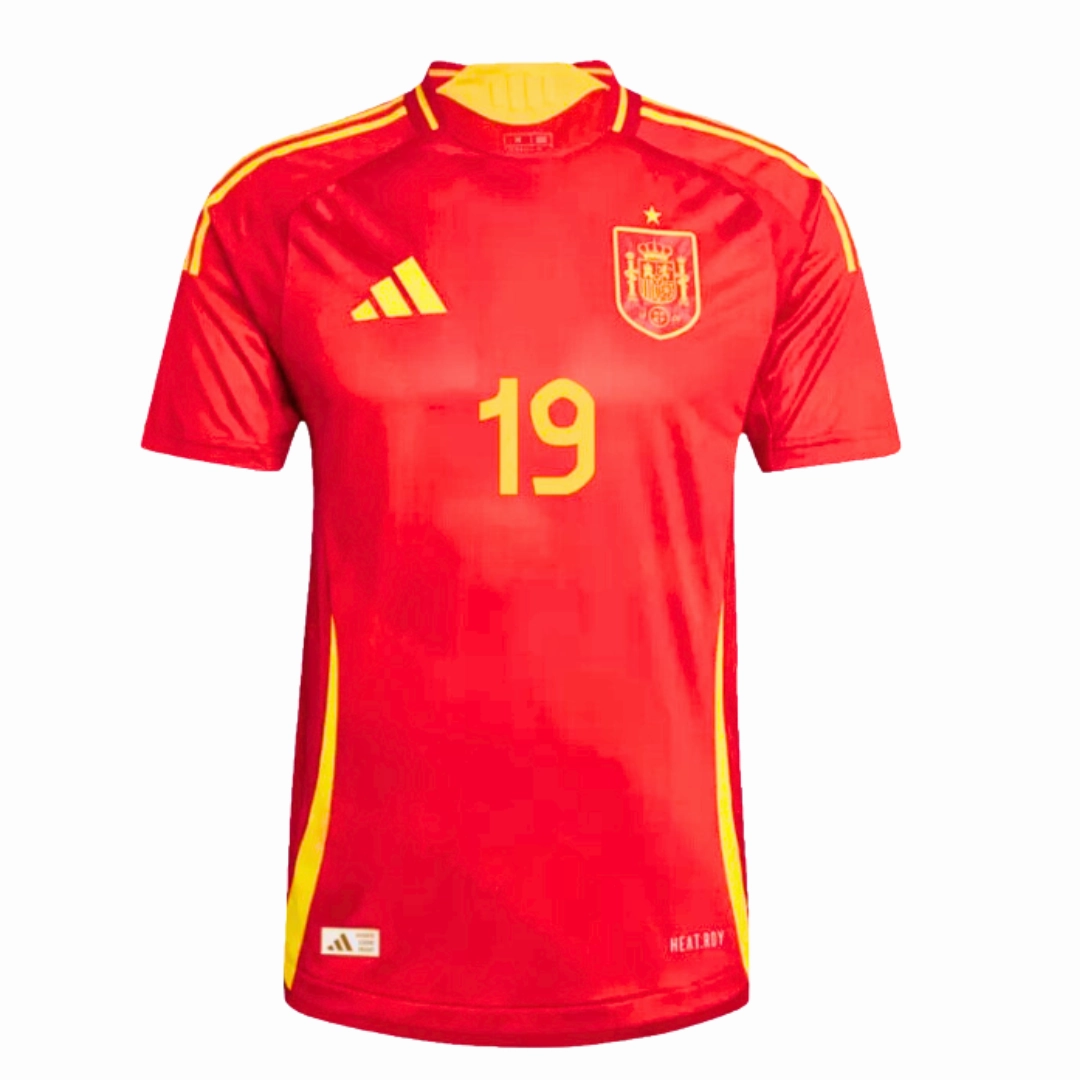 Camisa Espanha I 24/25 LAMINE YAMAL N19- Verso - Torcedor football fan shoelaces