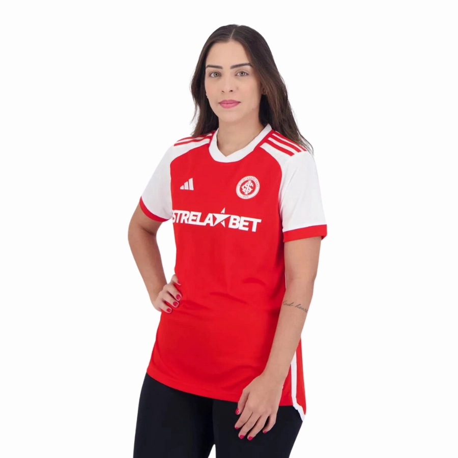 Camisa Internacional I 24/25 - Verso - Feminina football fan face paint