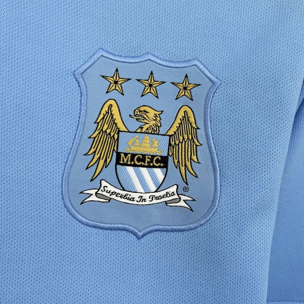 Camisa Manchester City I 13/14 - Verso - Retr premier league socks