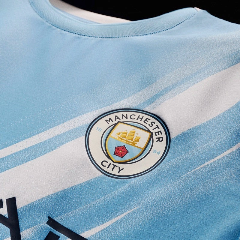 Camisa Manchester City I 25/26 - Verso - Jogador premier league badges