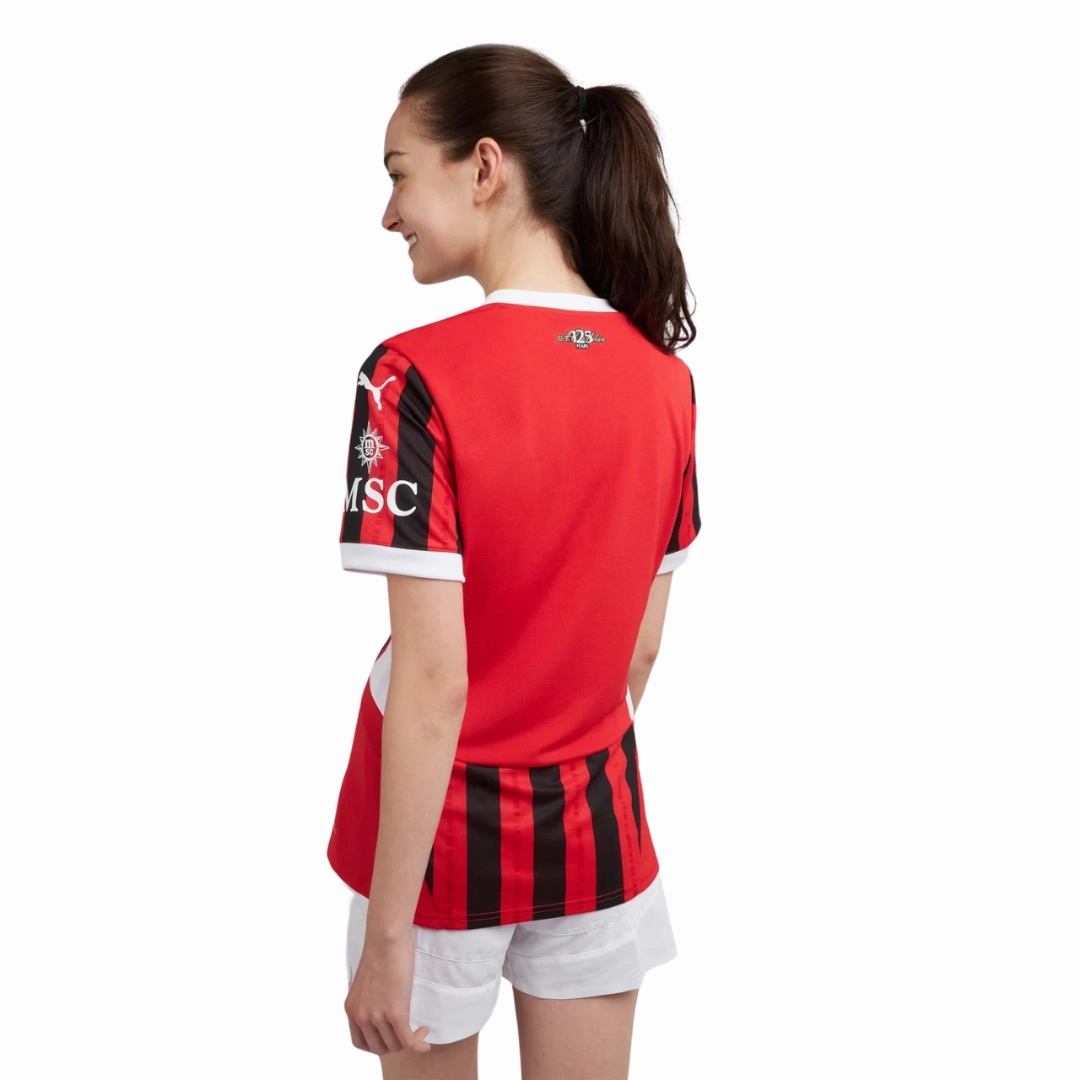 Camisa Milan I 24/25 - Verso - Feminina football gloves for supporters