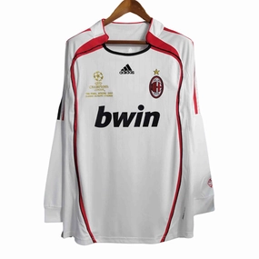Camisa Milan II 06/07 - Verso - Retr - Manga Longa football club hoodies soccer supporter badges