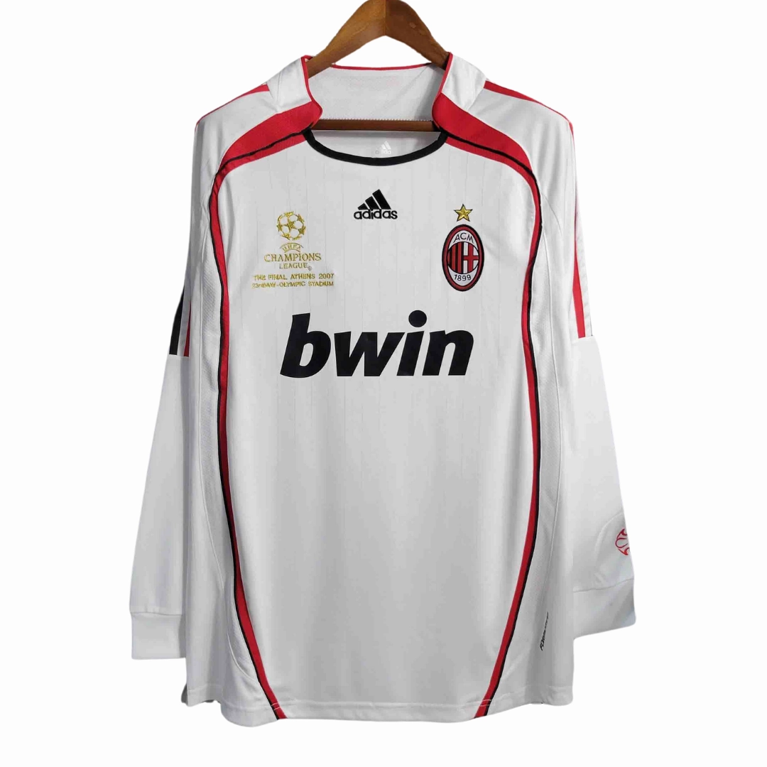 Camisa Milan II 06/07 - Verso - Retr - Manga Longa football club hoodies soccer supporter badges