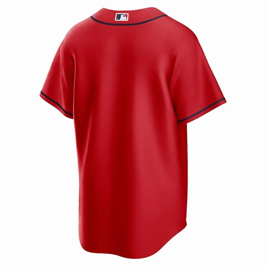Camisa MLB Atlanta Braves Nike II Torcedor Masculina Vermelha football fan pins