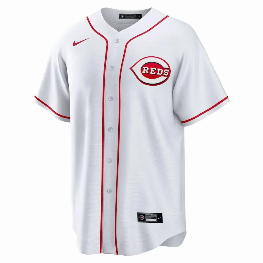 Camisa MLB Cincinnati Reds Nike Home Torcedor Masculina Branca football fan face paint