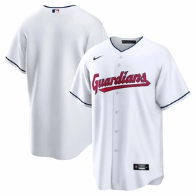 Camisa MLB Cleveland Guardians Nike White Home Torcedor Masculina Branca premier league towels soccer fan pins