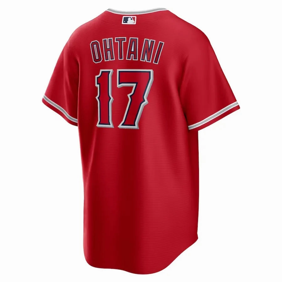 Camisa MLB Los Angeles Angels II Nike Torcedor Masculina Vermelha Shohei Ohtani 17 football fan wristbands