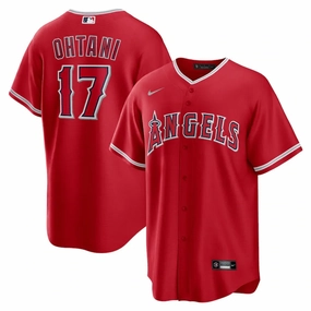 Camisa MLB Los Angeles Angels II Nike Torcedor Masculina Vermelha Shohei Ohtani 17 football fan wristbands football fan shoelaces
