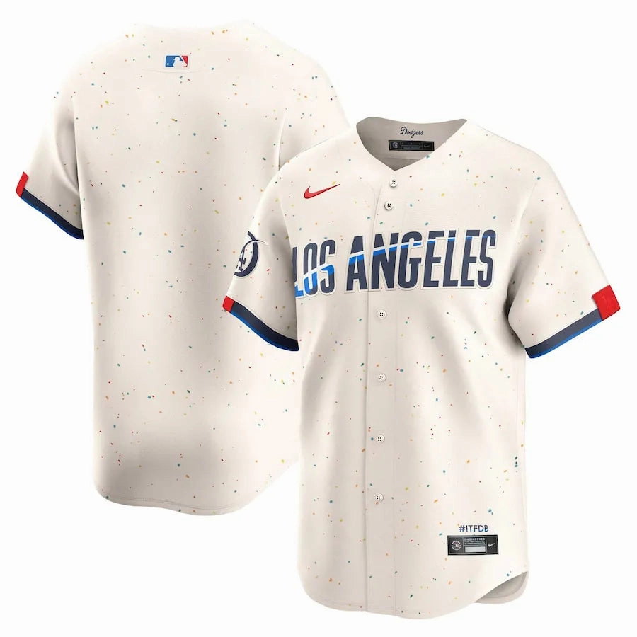Camisa MLB Los Angeles Dodgers City Connect Nike Torcedor Masculina Bege football club water bottles football fan towels
