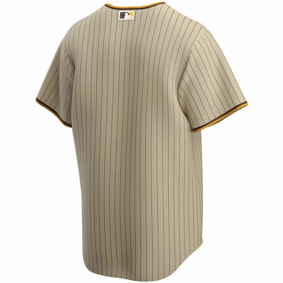 Camisa MLB San Diego Padres Nike Raod Torcedor Masculina Listrada Marrom football fan umbrellas