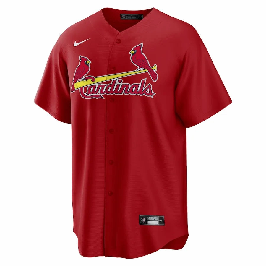 Camisa MLB St. Louis Cardinals Nike Alternate Torcedor Masculina Vermelha soccer fan flags