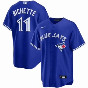 Camisa MLB Toronto Blue Jays Nike II Torcedor Masculina Azul Bo Bichette 11 football fan stickers football fans merchandise