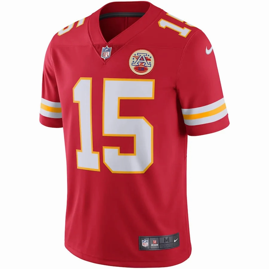 Camisa NFL Kansas City Chiefs Patrick Mahomes Nike Limited Jersey Vermelha football fan face paint