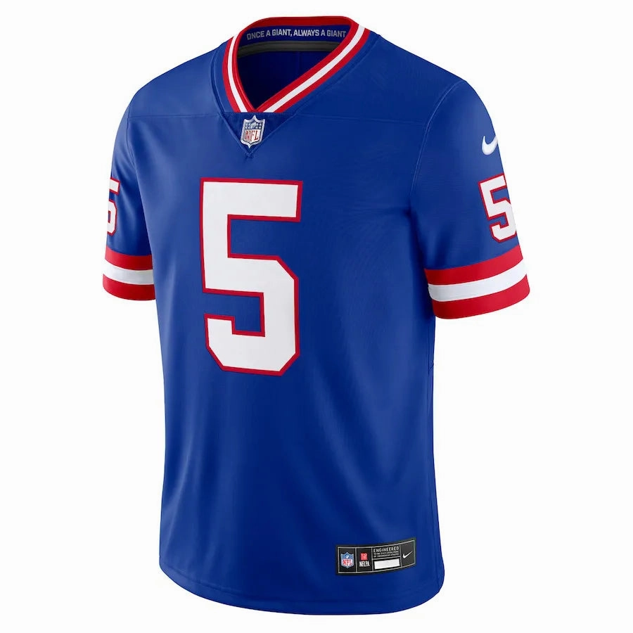 Camisa NFL New York Giants Royal Nike Kayvon Thibodeaux 5 Alternate Masculina Azul football stadium merchandise