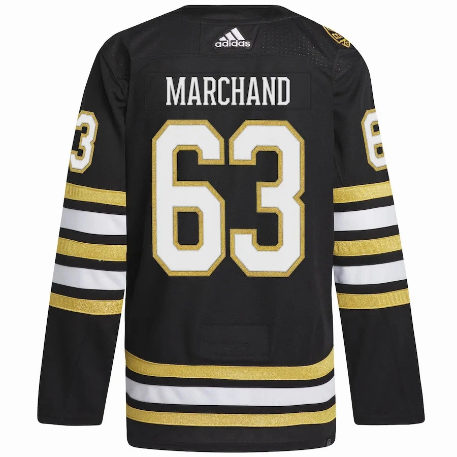 Camisa NHL Boston Bruins Marchand 63 Adidas Home Jersey Preta Masculina premier league posters