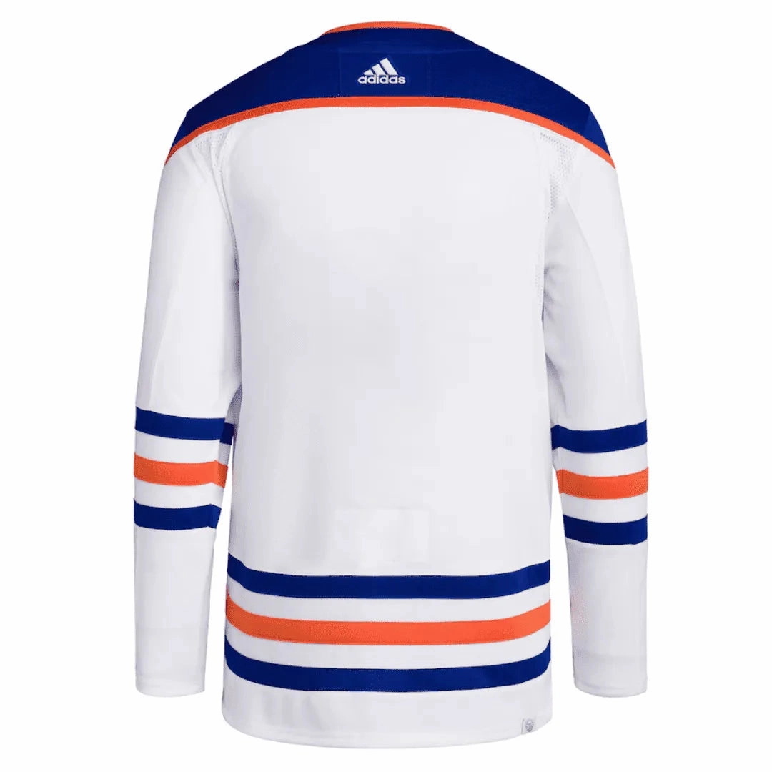 Camisa NHL Edmonton Oilers Adidas Away Jersey Branca Masculina premier league socks