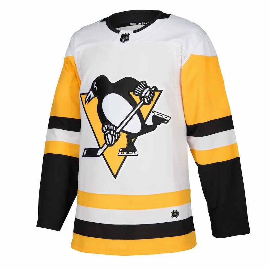 Camisa NHL Pittsburgh Penguins Adidas Away Jersey Branca Masculina football fan face paint
